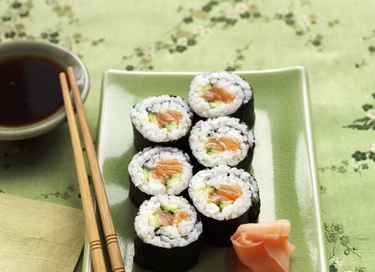 Sushi z łososiem