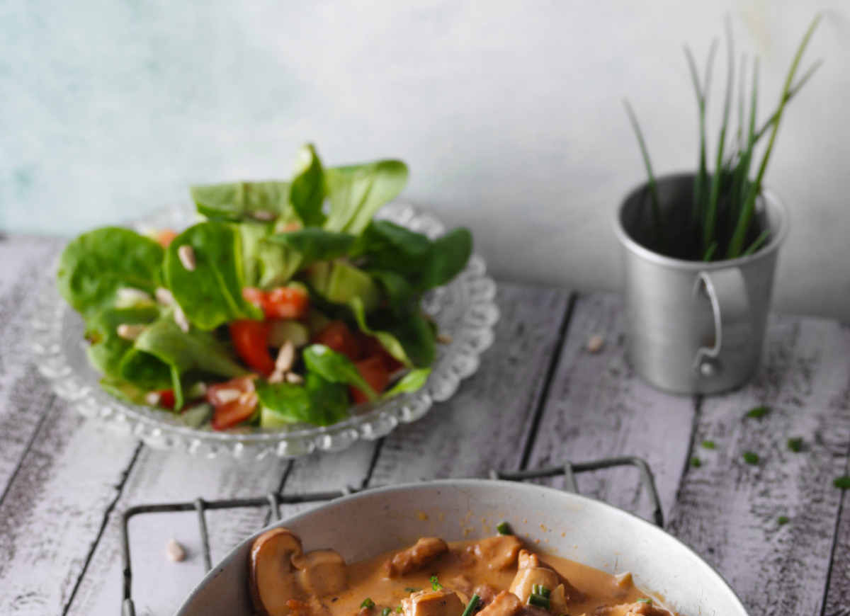 Polędwiczki w sosie grzybowym