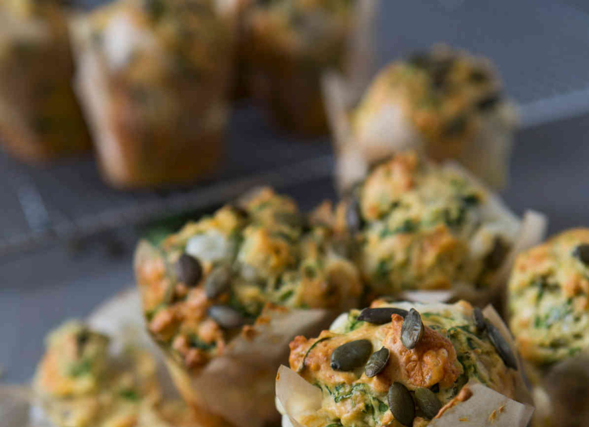 Babeczki ze szpinakiem