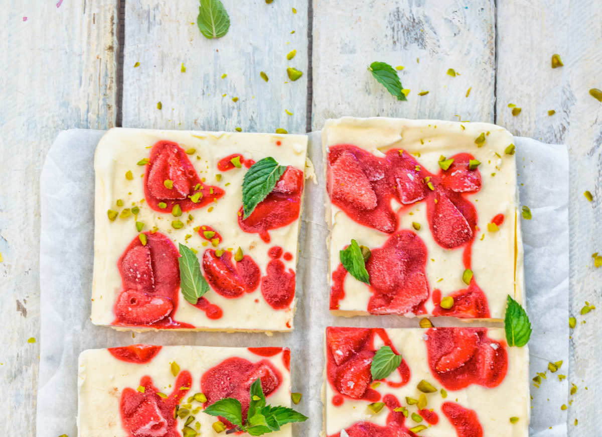 Parfait z truskawkami