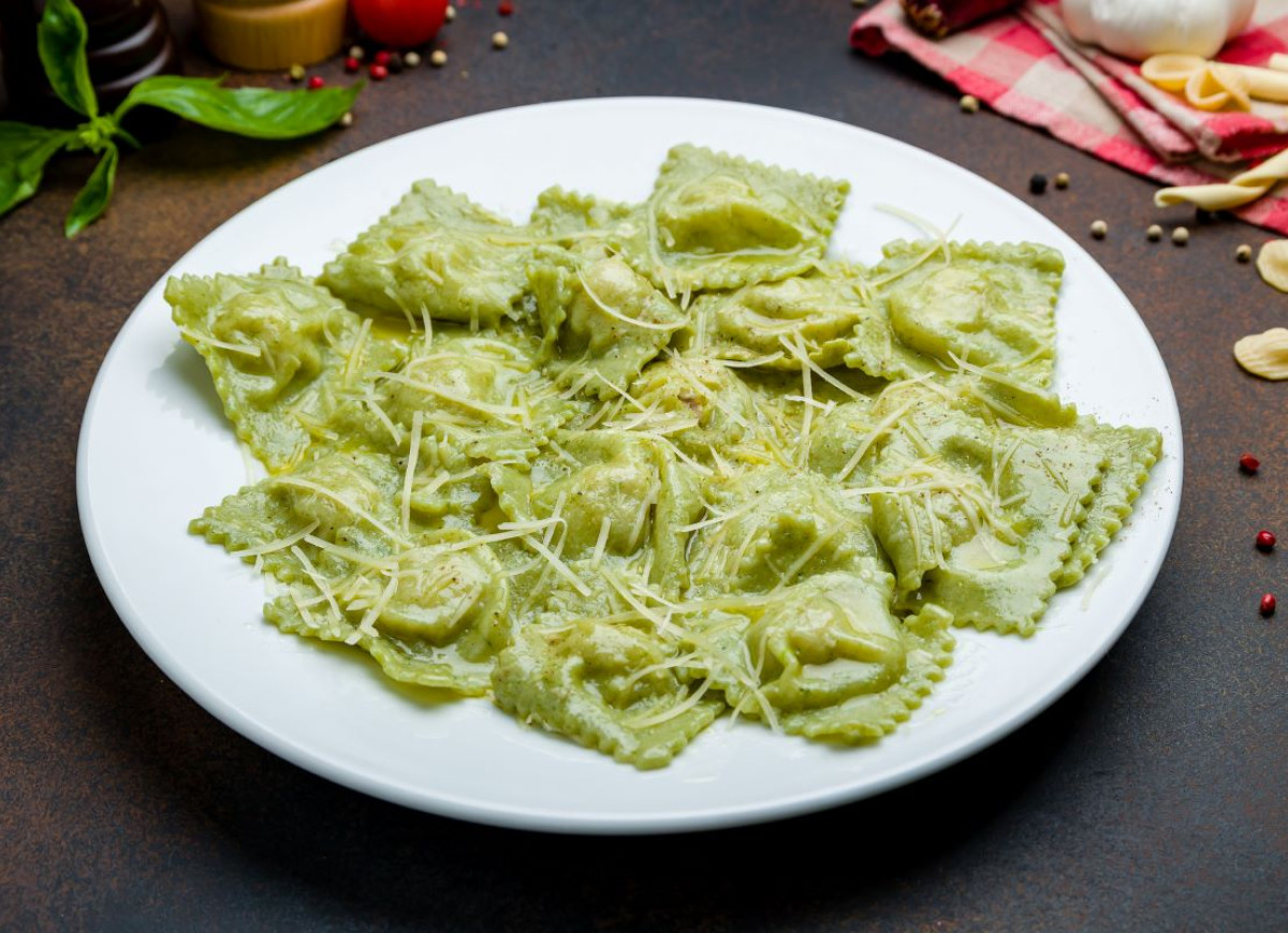 ravioli ze szpinakiem
