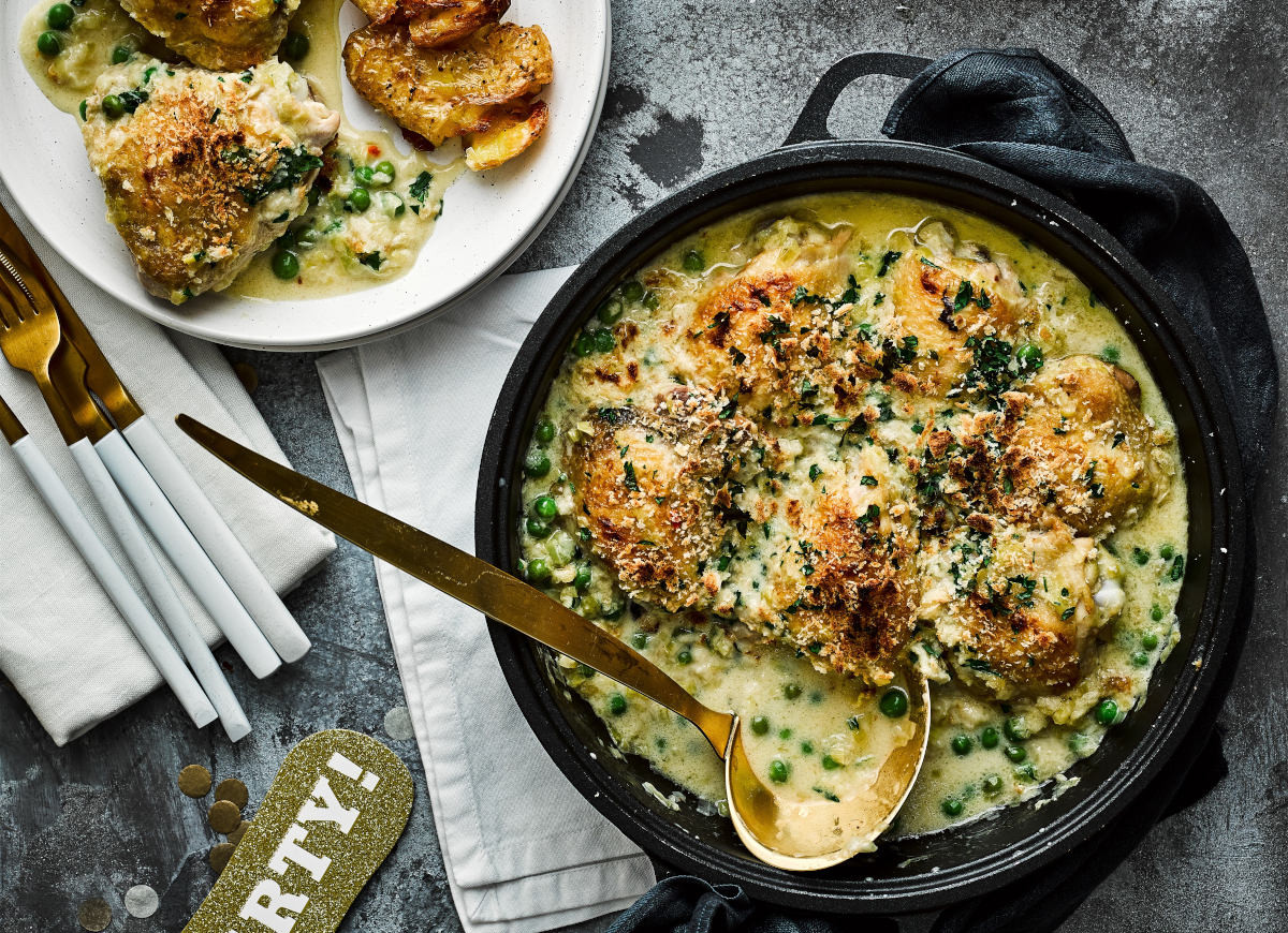 Kurczak w sosie porowym