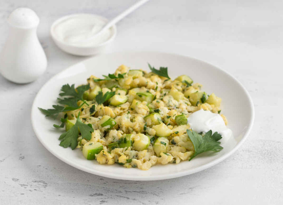 Jajecznica z cukinią