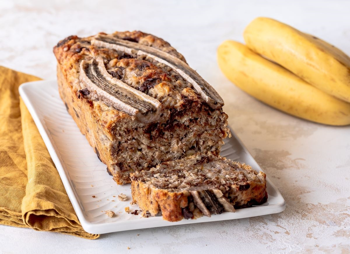 wegański chlebek bananowy