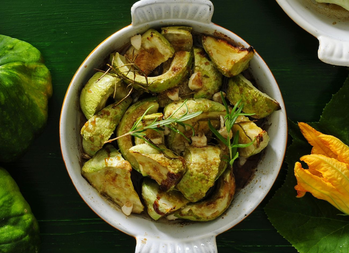 Karmelizowane kabaczki i patisony