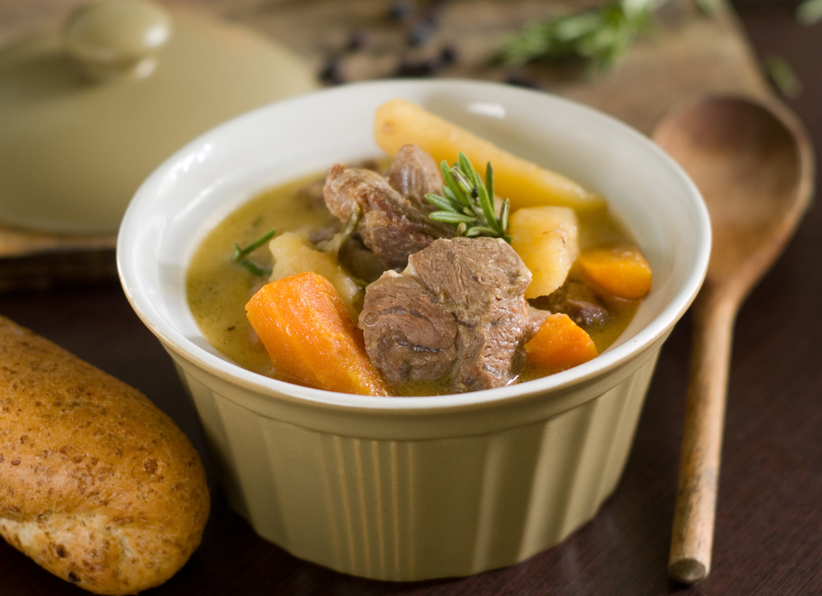 Schab duszony z warzywami