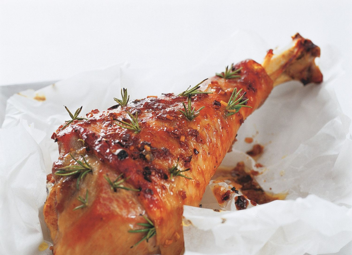 Udziec z indyka pieczony