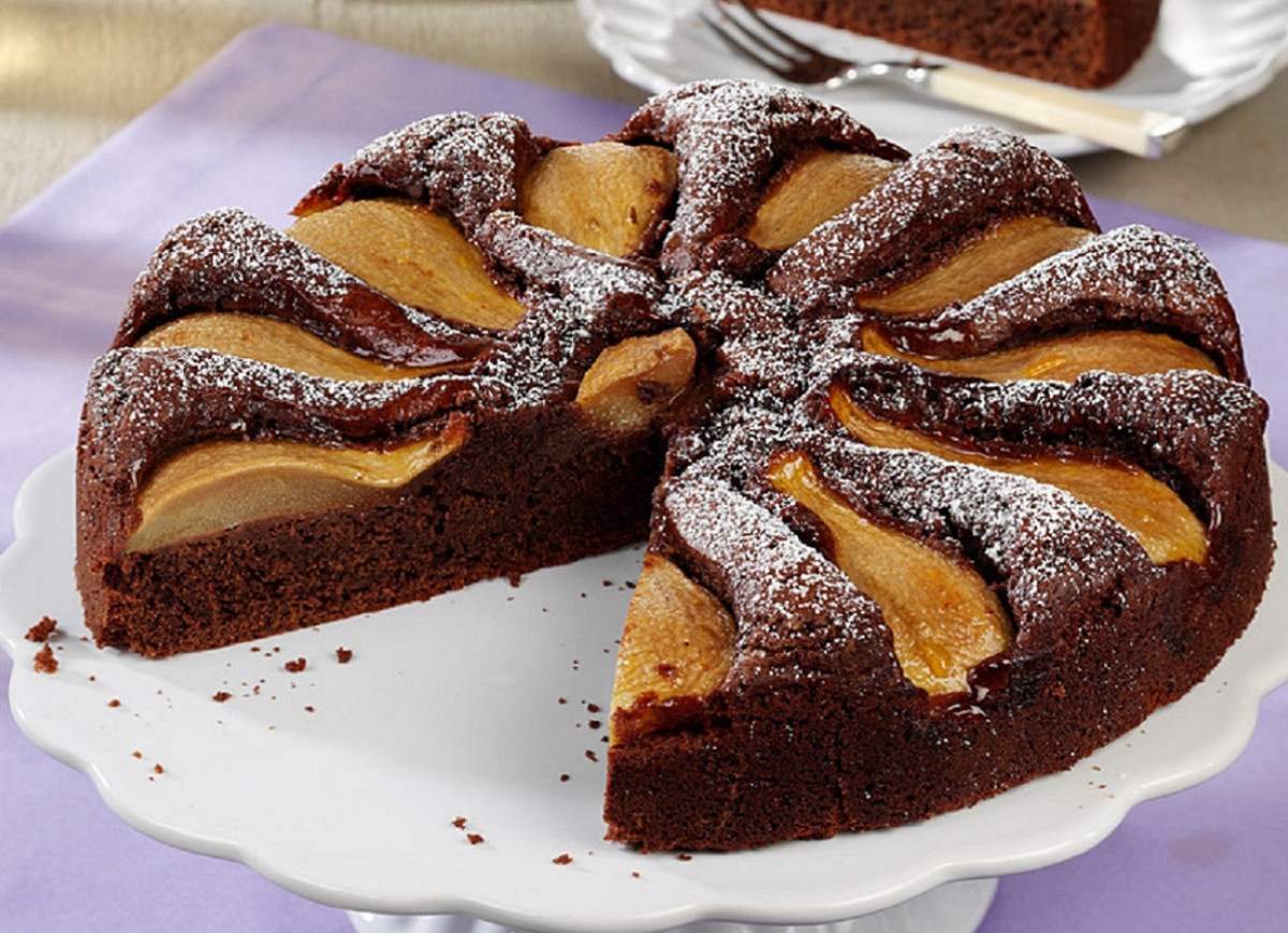 ciasto czekoladowe z gruszkami