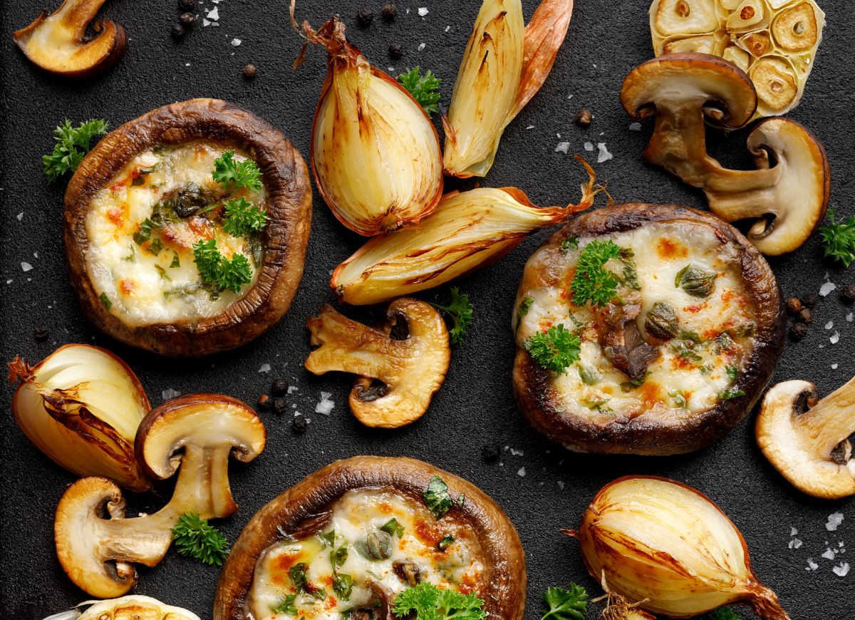 pieczarki zapiekane z serem