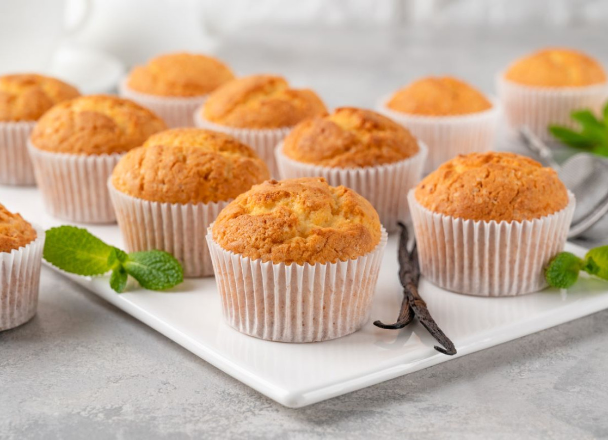 Muffinki z białą czekoladą