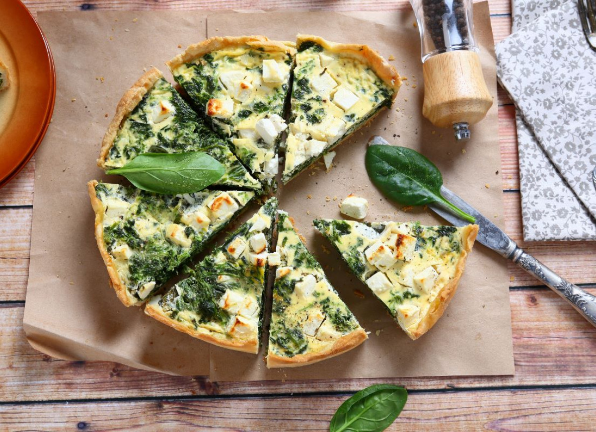 Tarta ze szpinakiem i fetą