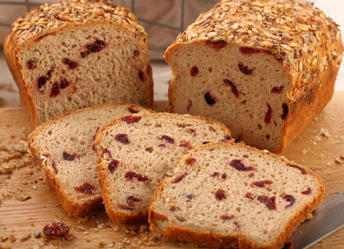 Chleb z żurawiną