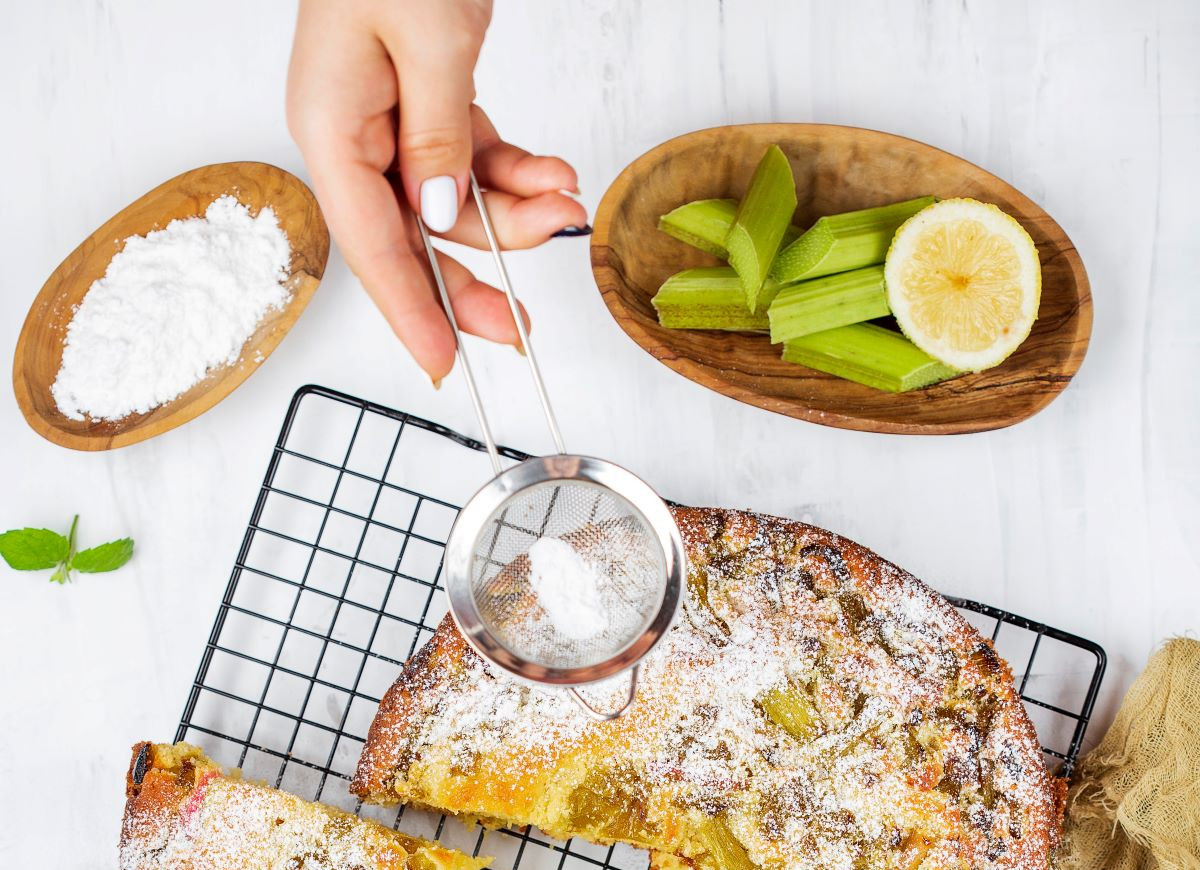 Ciasto jogurtowe z rabarbarem