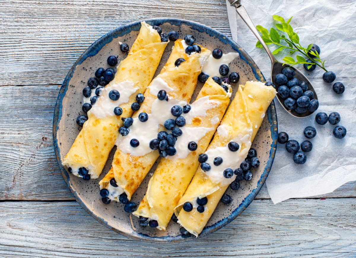 Naleśniki z jagodami
