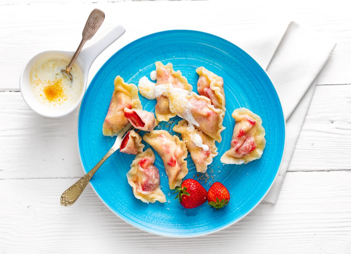 pierogi z truskawkami