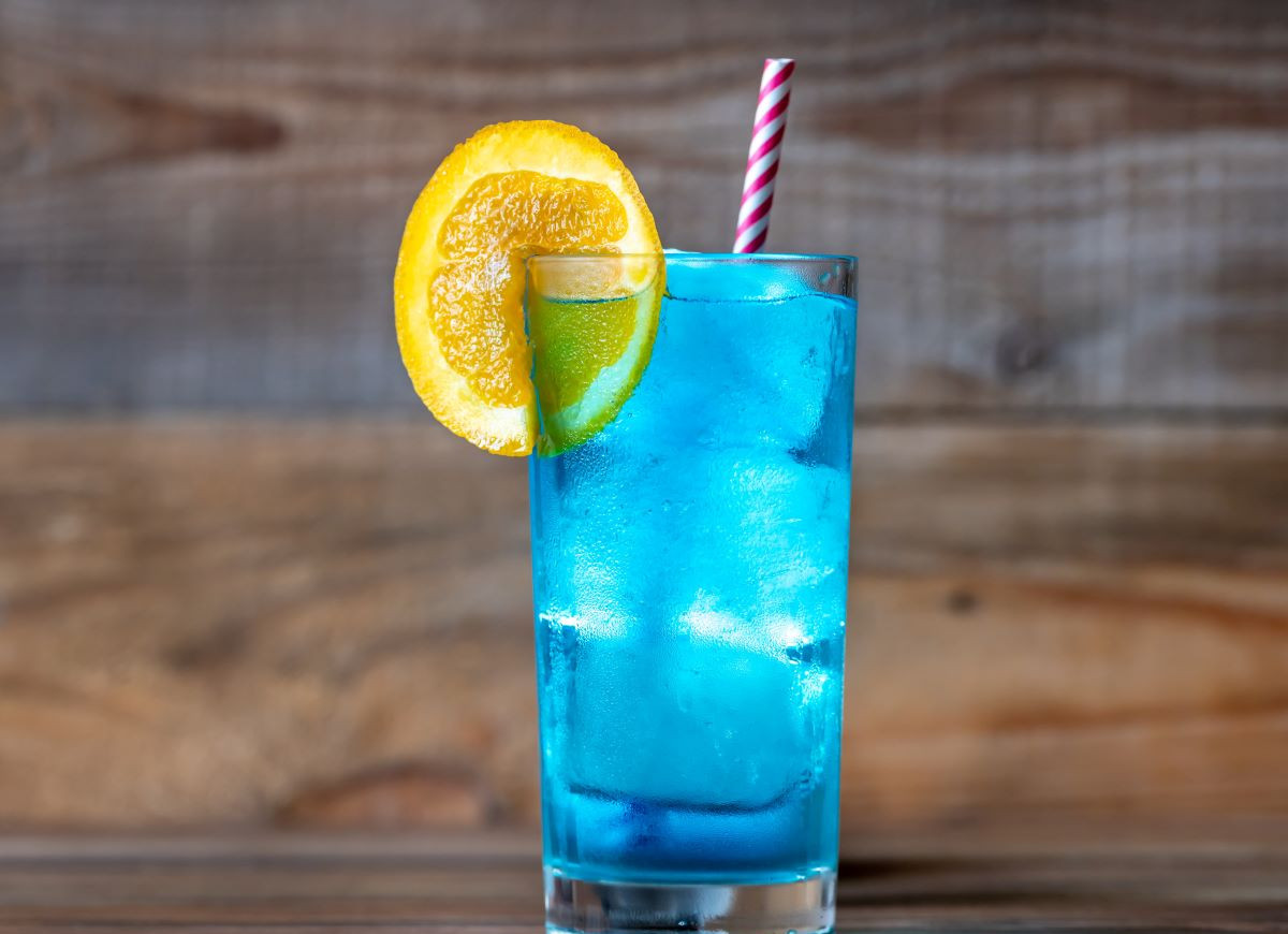 Blue lagoon drink