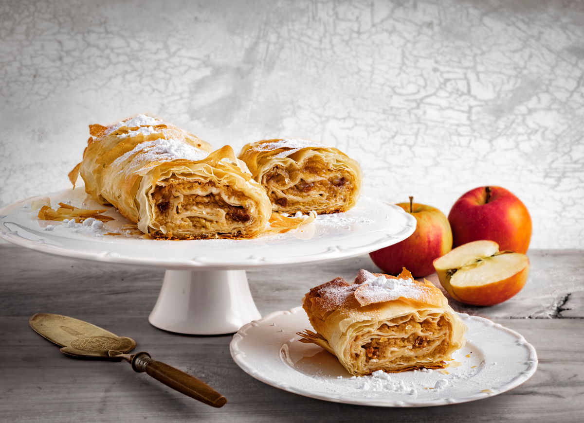 Ciasto filo z jabłkami