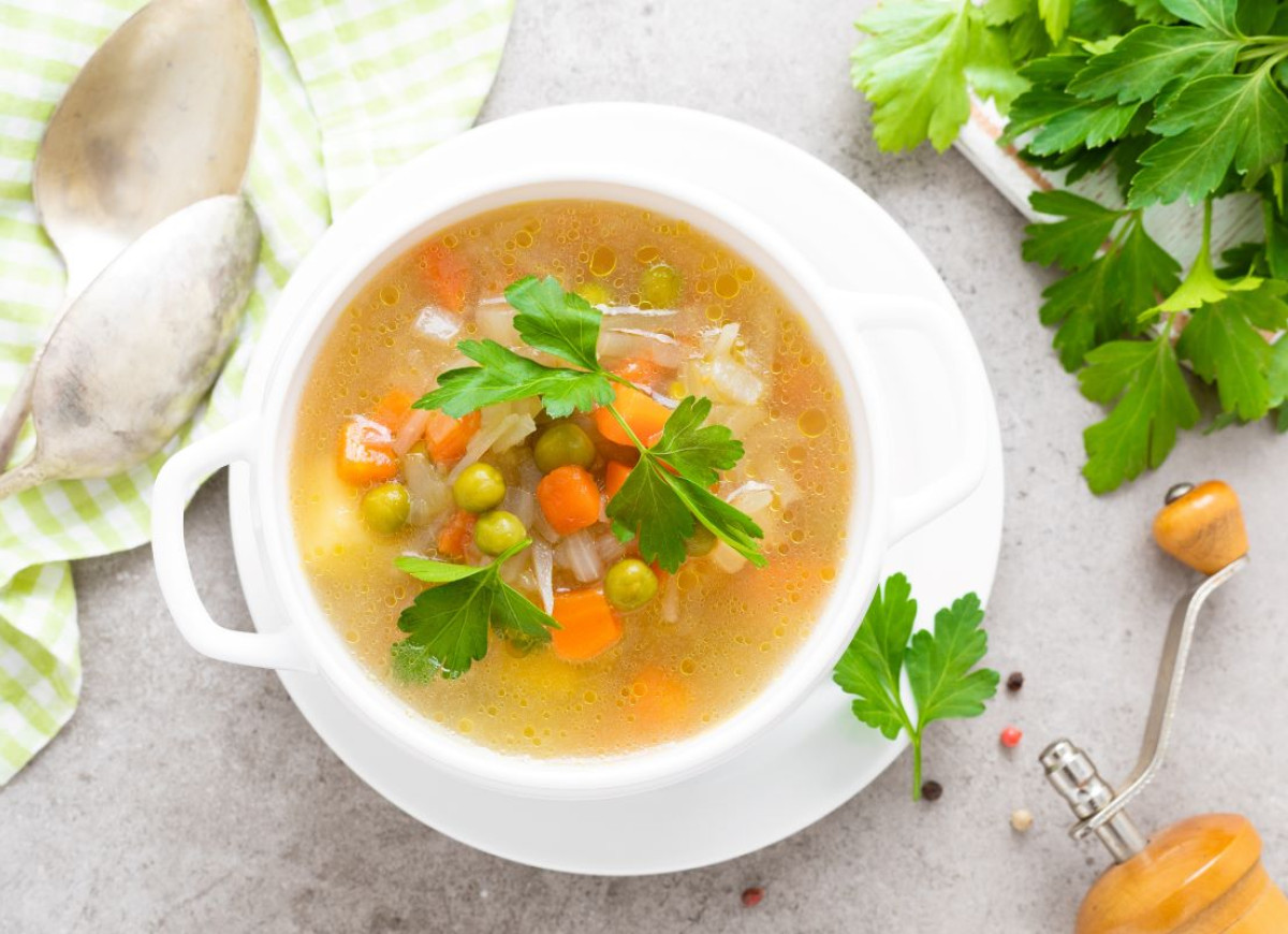 Zupa z zielonego groszku