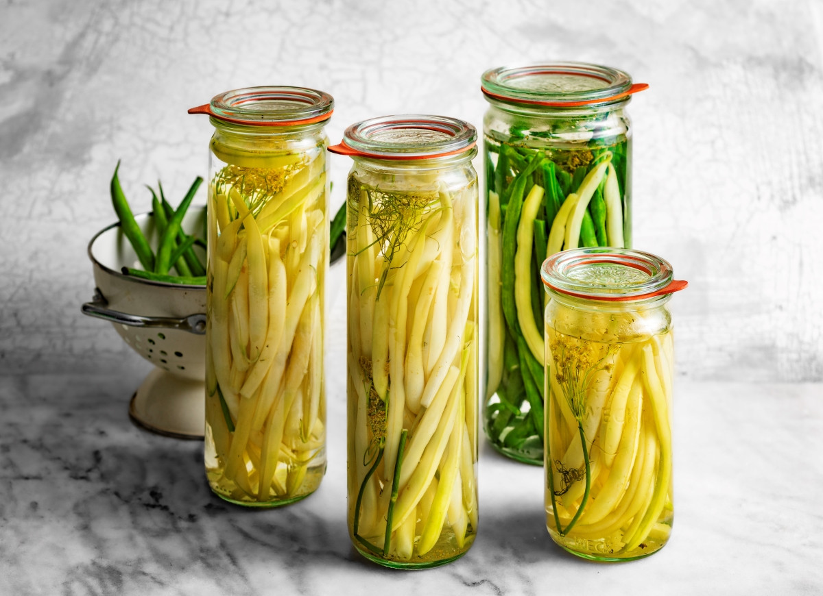 Fasolka szparagowa w słoiku