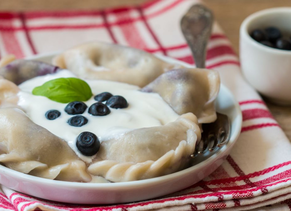 pierogi z borówkami