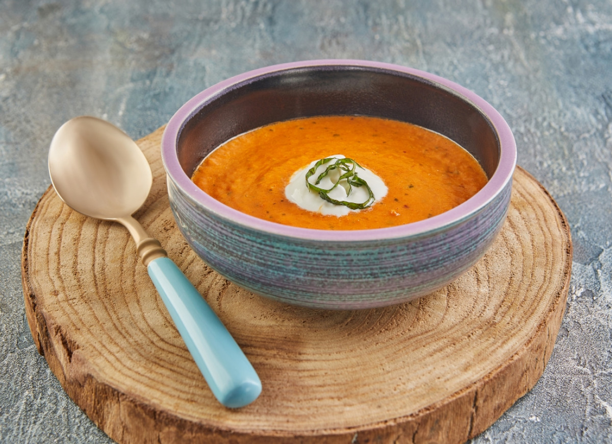 Krem z pieczonej papryki