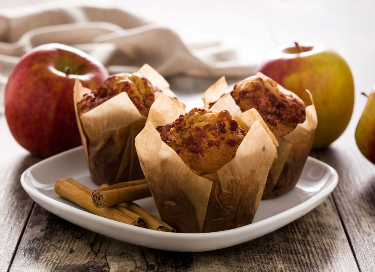 Muffiny z jabłkami