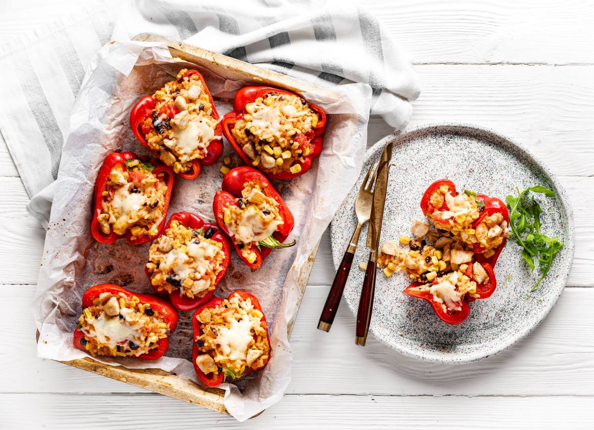 Papryka faszerowana kurczakiem