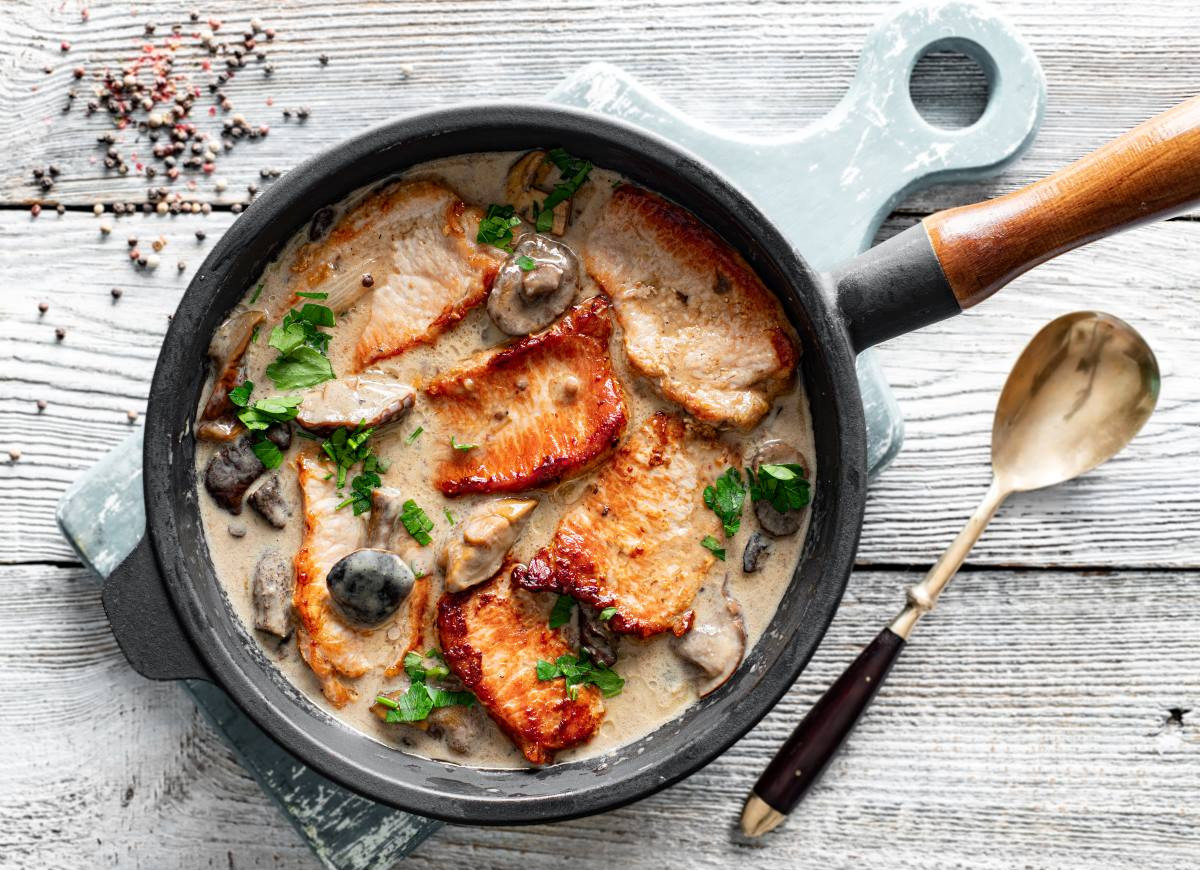 Schab w sosie grzybowym