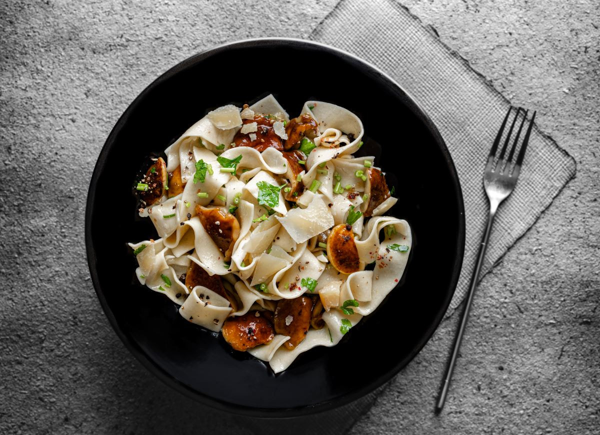 Makaron z borowikami