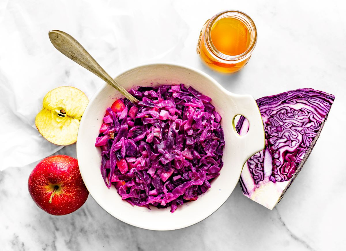 kapusta czerwona zasmażana