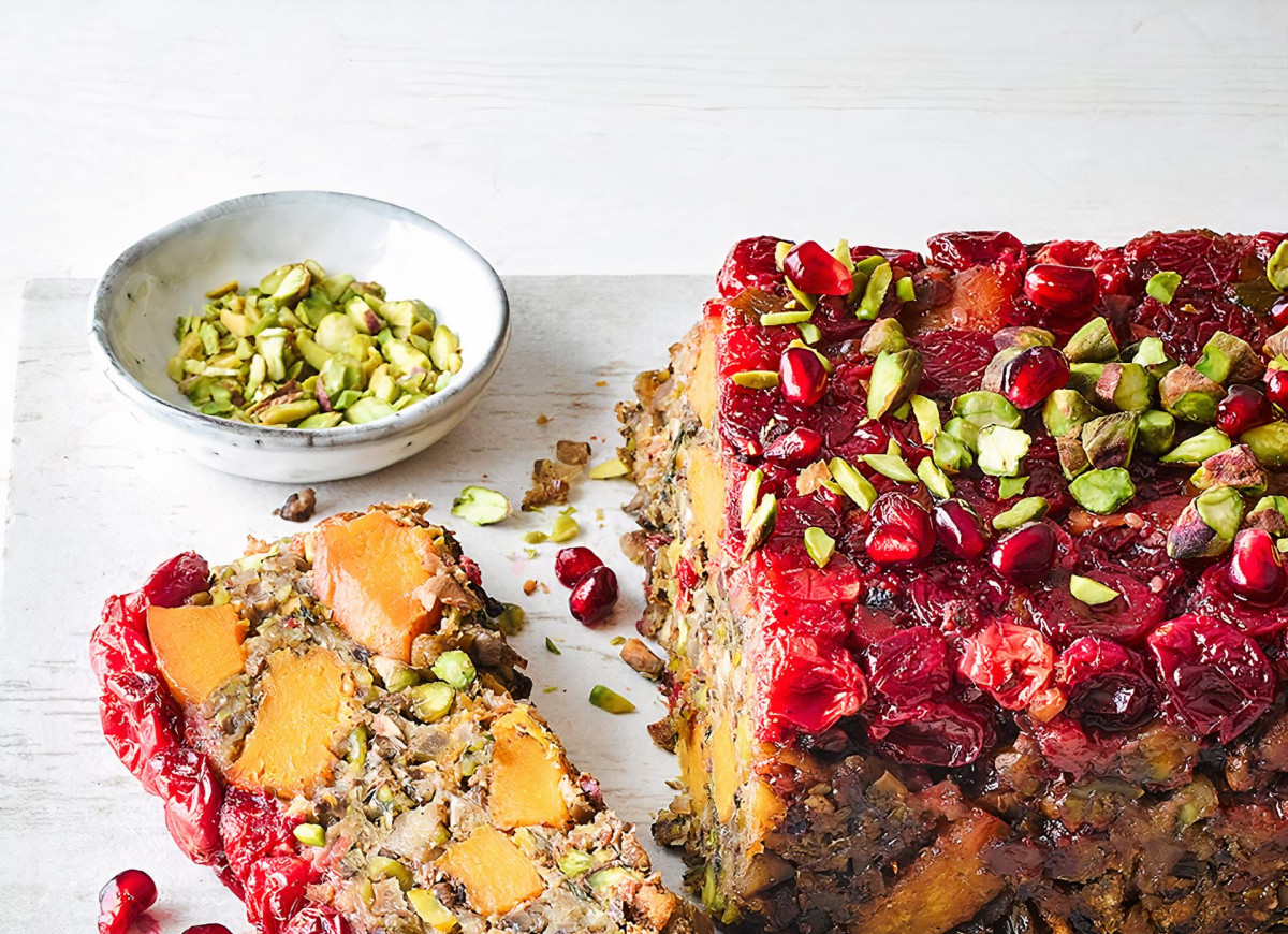 Prosta wegańska pieczeń orzechowa