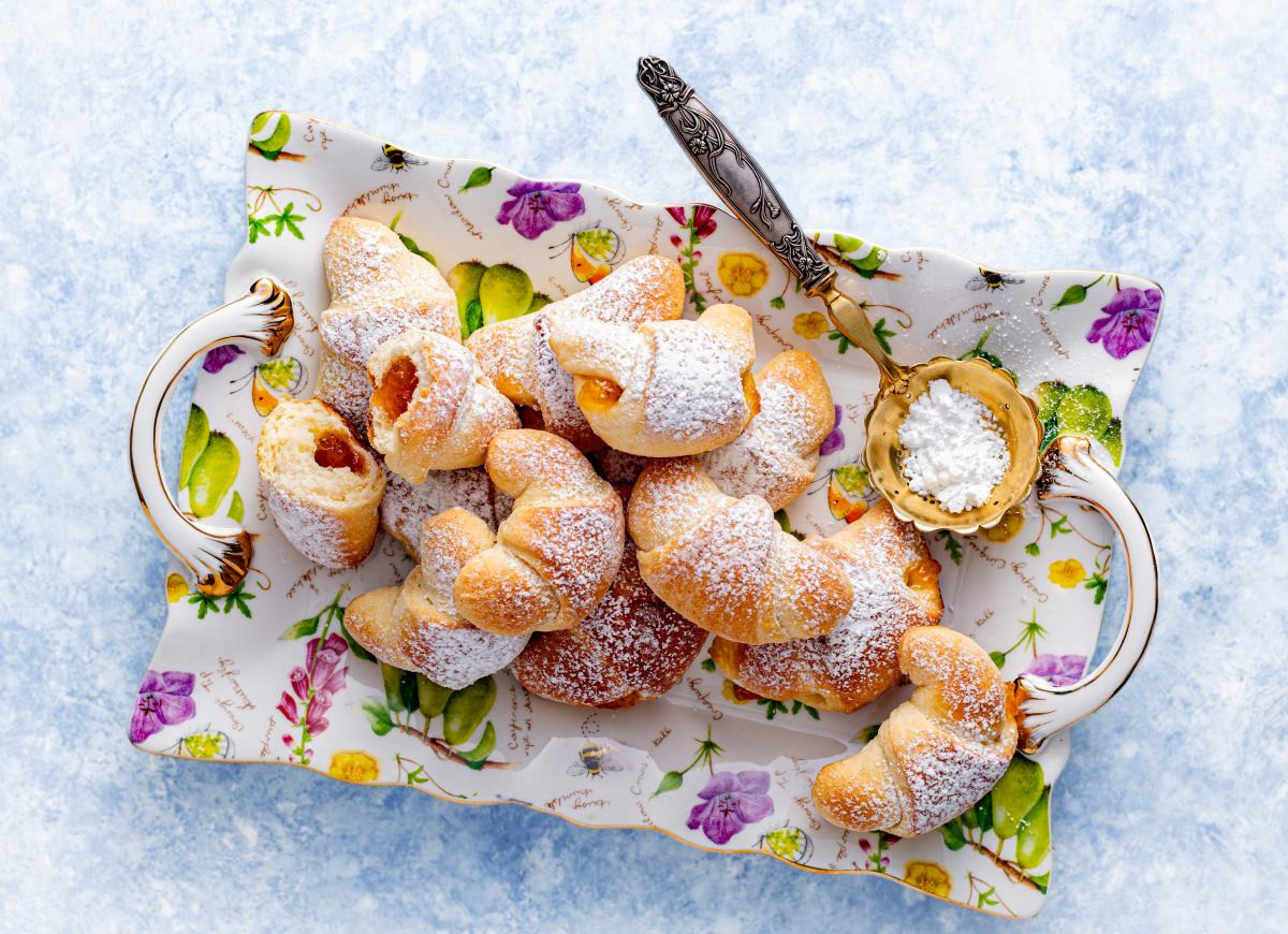 Rogaliki drożdżowe