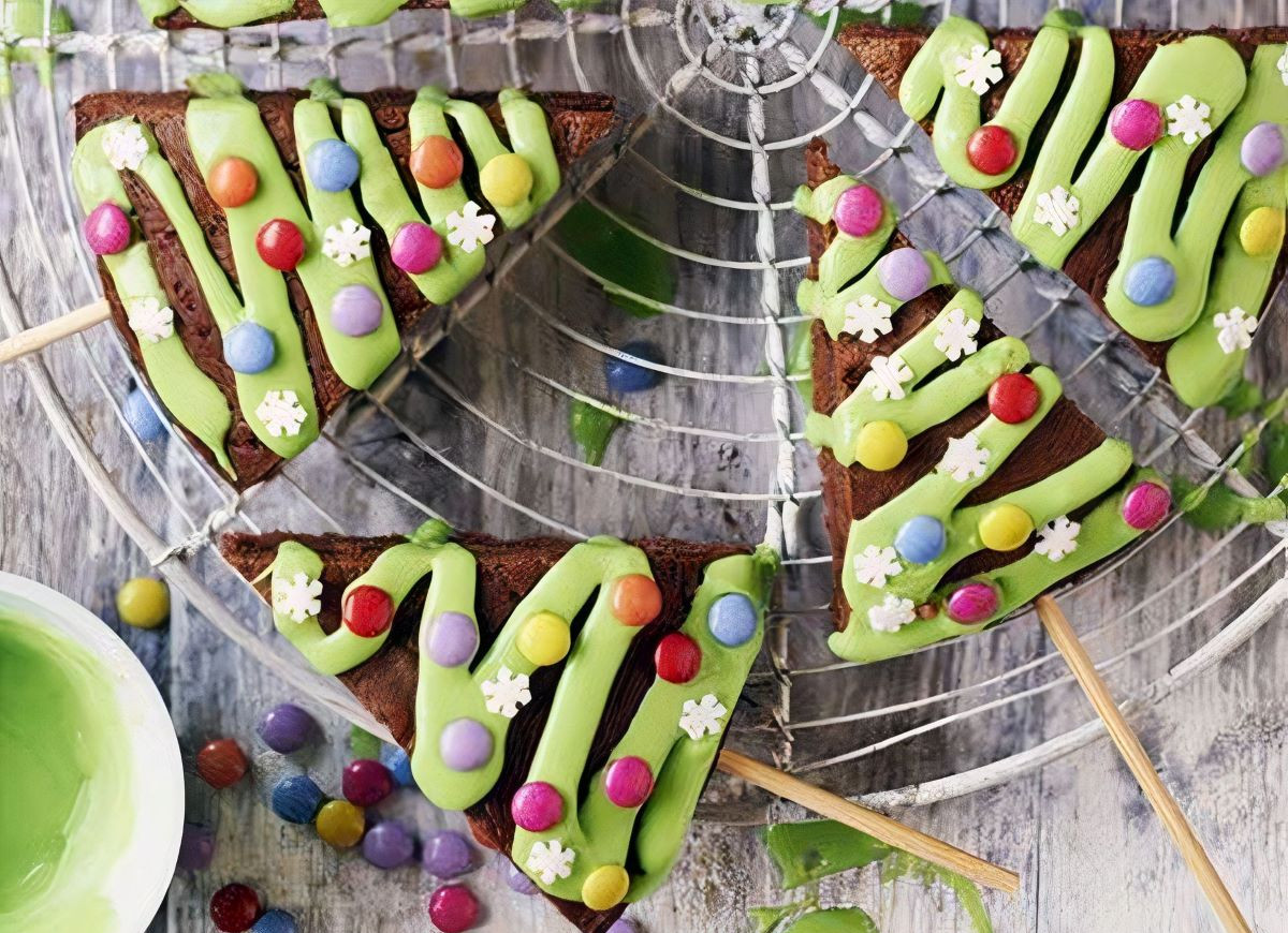 ciastka biszkoptowe - choinki