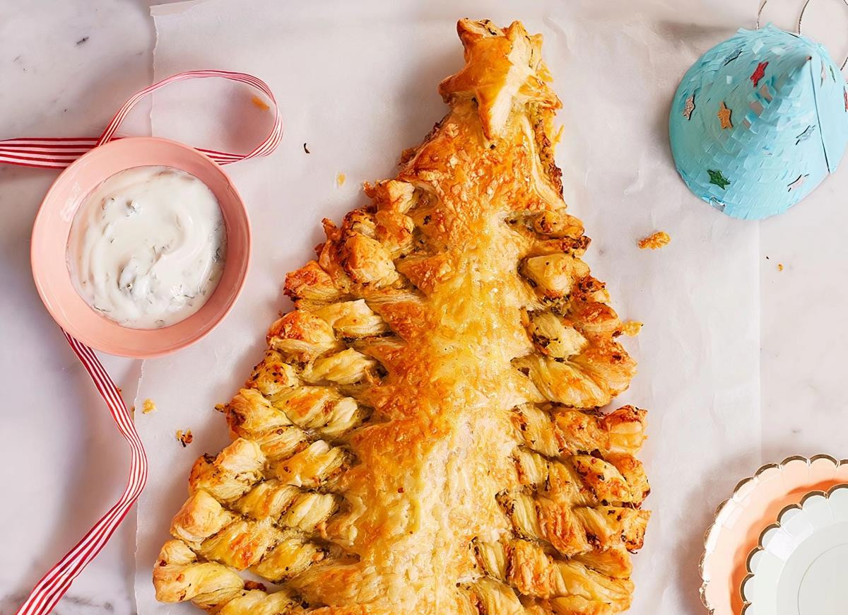 Choinka z ciasta francuskiego