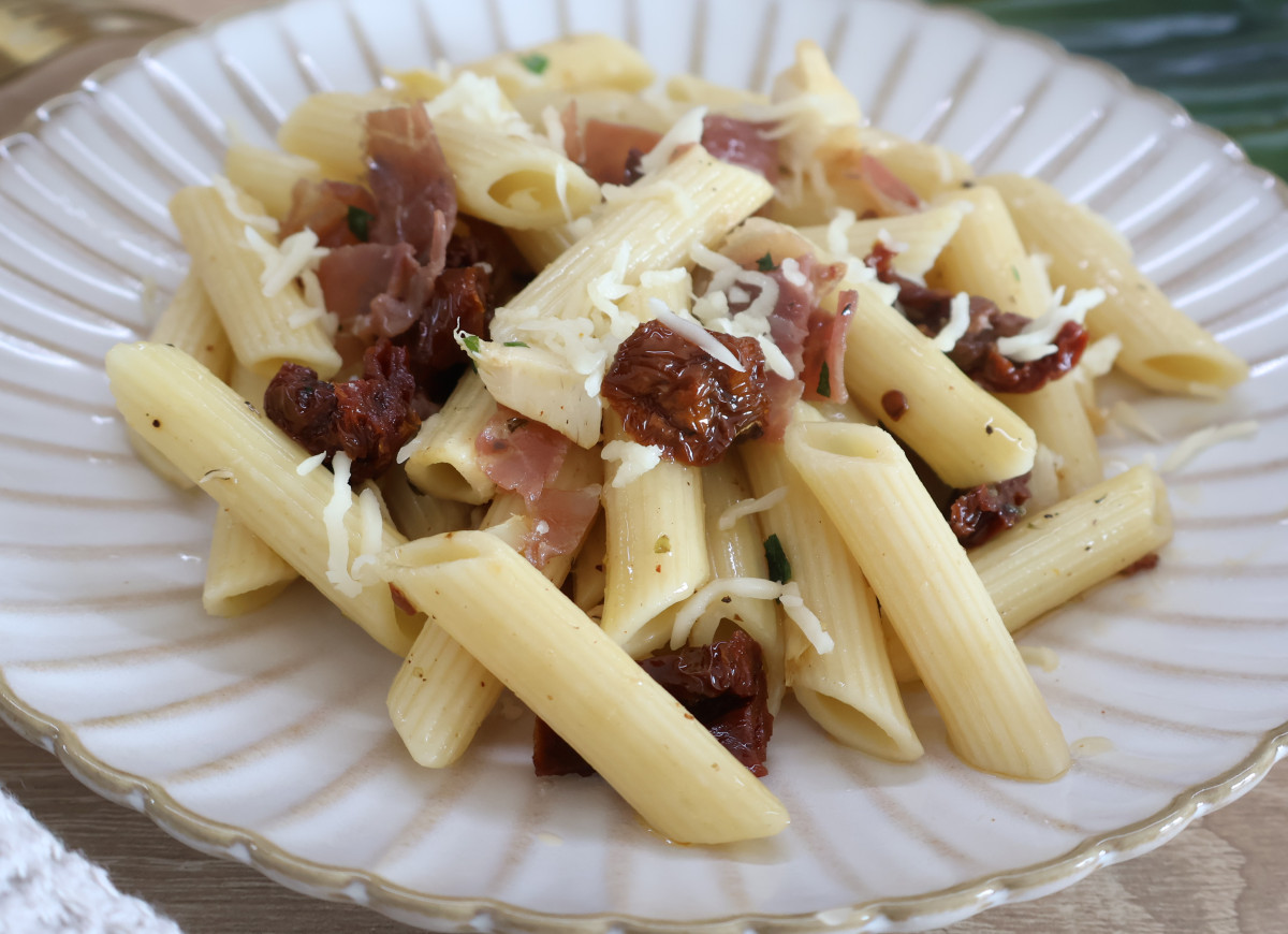 Makaron z karczochami