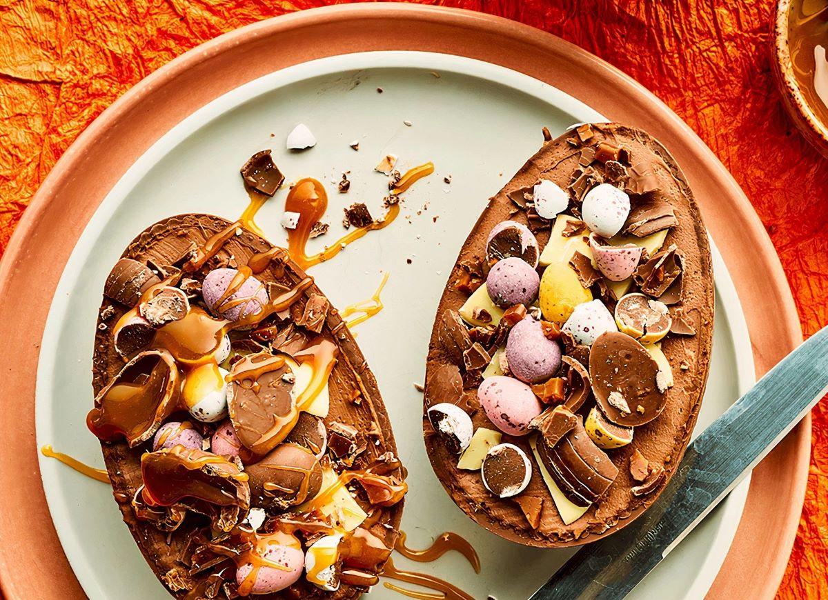 serniczki wielkanocne w czekoladowych jajkach