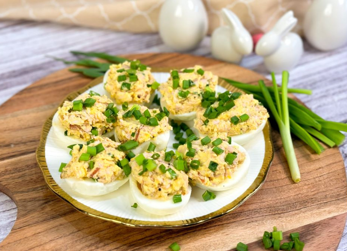 jajka faszerowane szynką