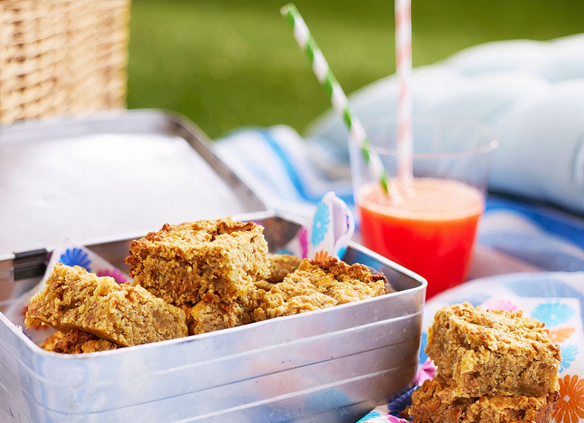 Owsiane batony z jabłkami