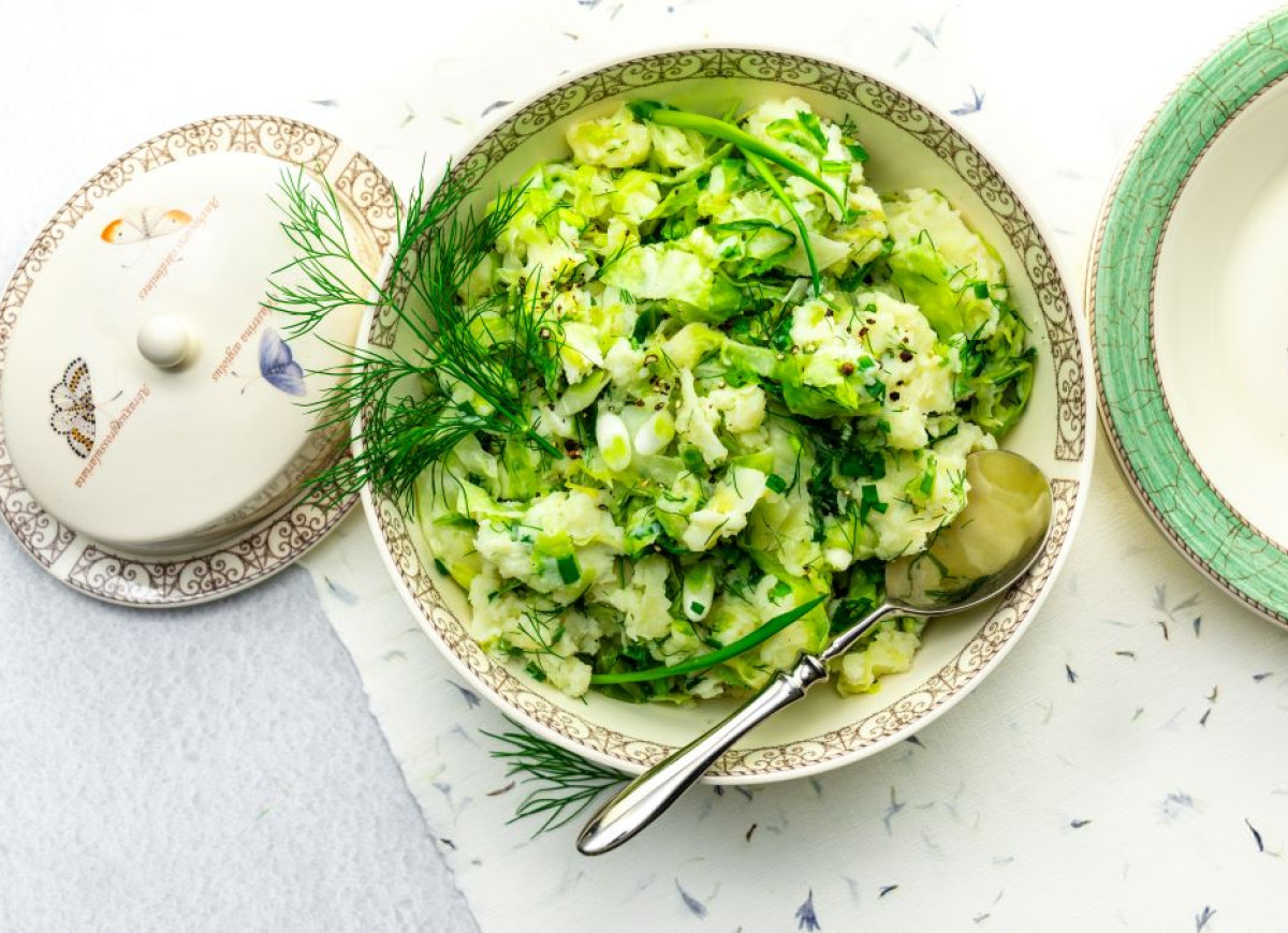 colcannon z młodej kapusty