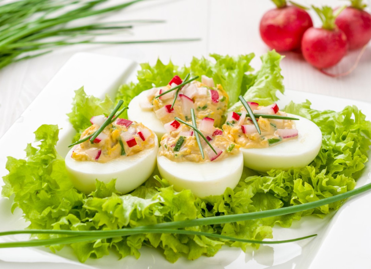 Jajka faszerowane rzodkiewką