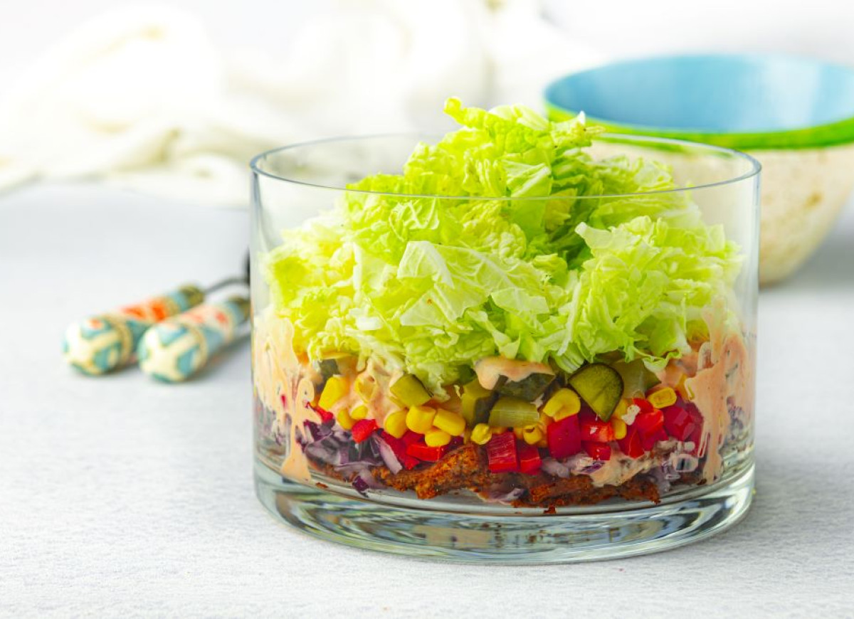 wegańska sałatka gyros