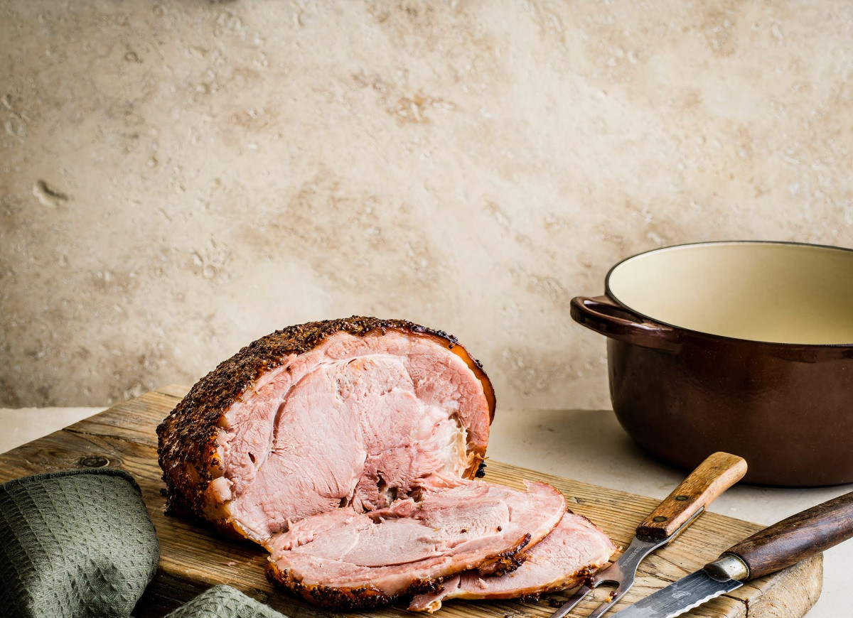 Baleron wolno gotowany w cydrze