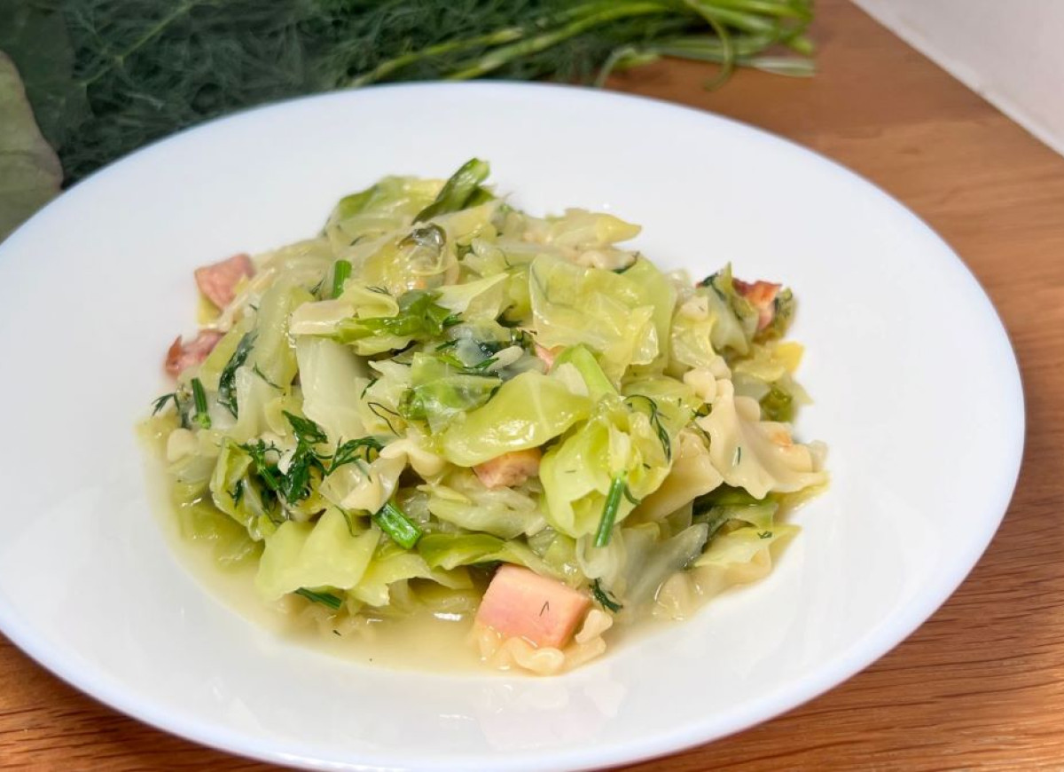 łazanki z młodej kapusty