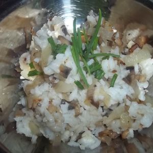 Ryż z pieczarkami