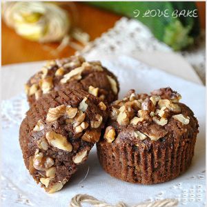 Czekoladowe muffinki z cukinią - przepis