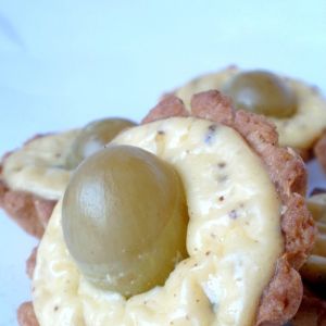 Kokosowe babeczki z winogronem