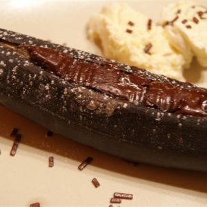 Zapiekane banany w czekoladzie
