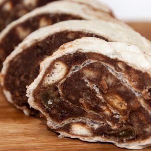 blok czekoladowy w waflu