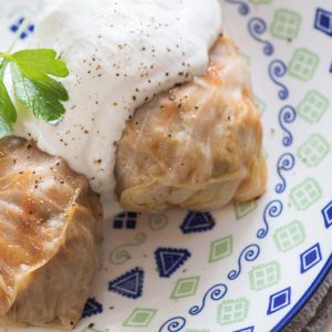 gołąbki w białym sosie