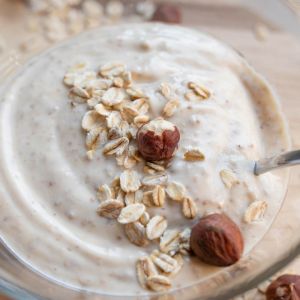 płatki owsiane na skyrze